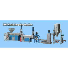 Horizontal water ring die face cutting plastic granulation line